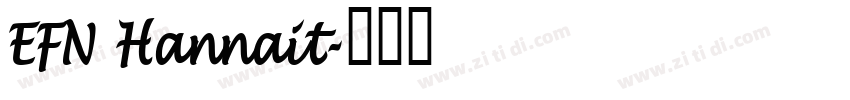 EFN Hannait字体转换
